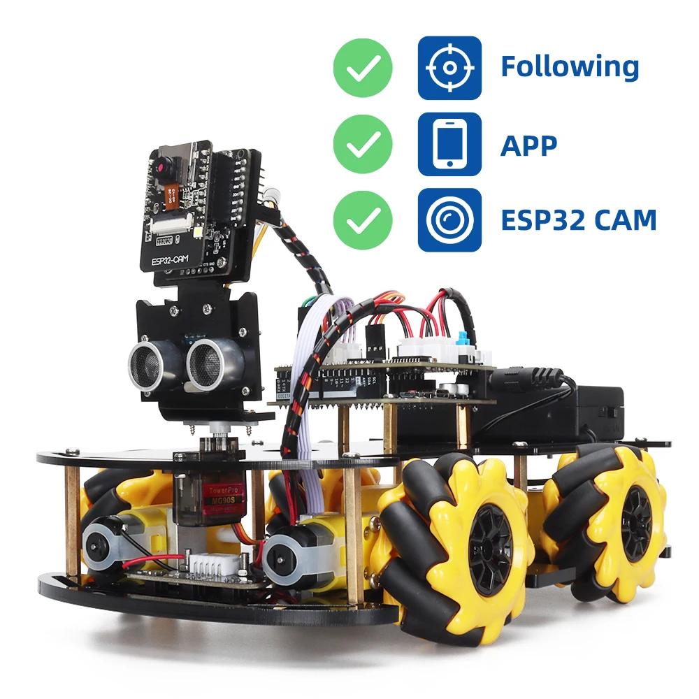 아두이노 프로그래밍용 로봇 스타터 키트, ESP32 카메라 및 코드 포함, 개발 스킬 학습, 풀 버전 스마트 자동화 세트